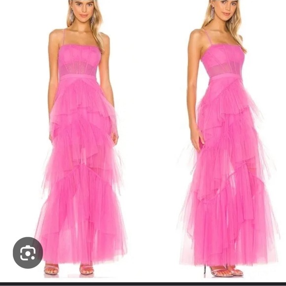 Dresses & Skirts - BCBG MAXAZRIA Pink Corset Gown
